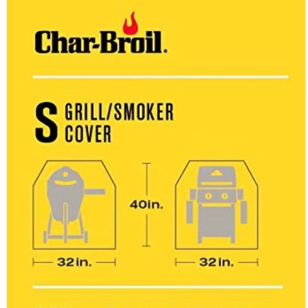 Char-Broil Grill/Smoker Outdoor Cover - Tan 40” H x 32” W